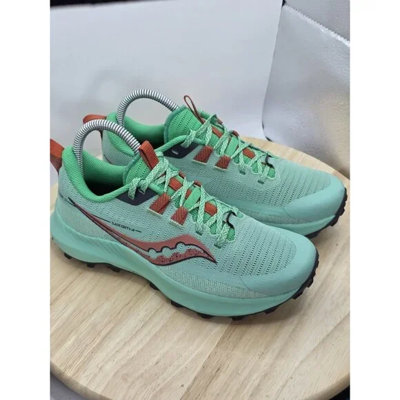 Saucony Peregrine 13 S10838-25 Womens US 7 Trail Running Sneakers Sprig Canopy - Picture 6 of 9